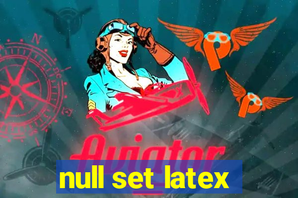 null set latex